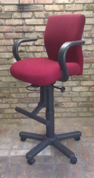 Quality Task Chair Bench Style Red - Right-Products.com